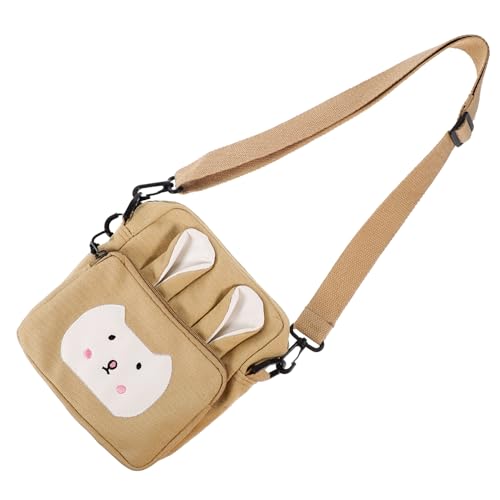 Homoyoyo Cartoon Rabbit Canvas Crossbody Bag for Cute Coin Purse Durable and Stylish for Storing Small Items for Everyday Use von Homoyoyo