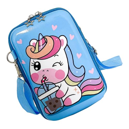 Homoyoyo Einhorntasche Für Junge Mädchen Mit Doppelreißverschluss Cartoon-geldbörse Aus Hochwertigem Material Schöner Umhängetasche Für Mädchen Für Spielzeug Schlüssel Und Karten von Homoyoyo