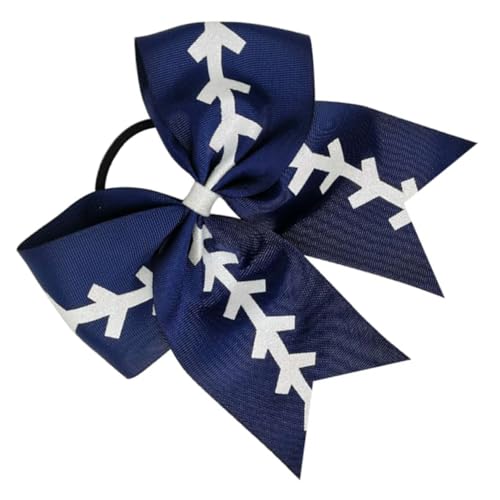 Homoyoyo Cheer Haarschleife für Mädchen Elastisches Haarband Baseball Haargummi Softball Festes und Haarschmuckdesign von Homoyoyo