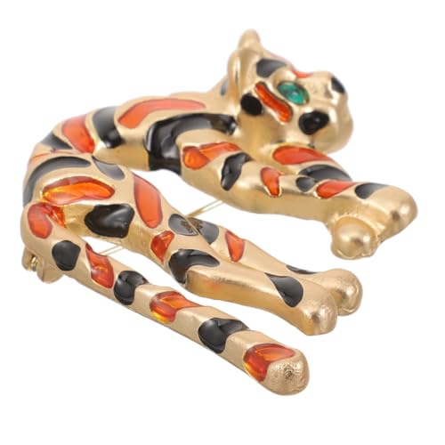 Homoyoyo Cheetah Brosche für Damen Stilvolle Anstecknadel für Kleidung Taschen Schals Kreatives Tierdesign für Anzüge Kleider Exklusive Modeaccessoires von Homoyoyo