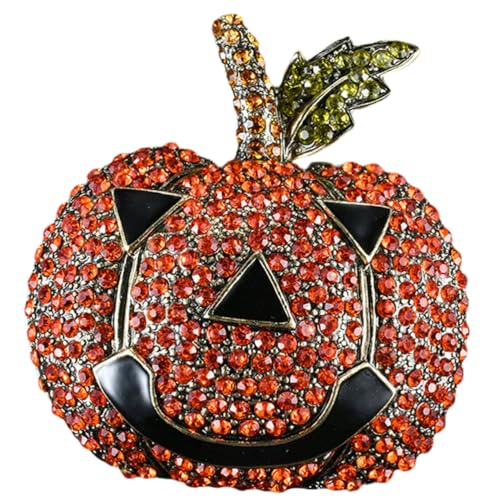 Homoyoyo Chice Halloween Kürbisbrosche mit Lachendem Gesicht Kreative Kleidung und Taschen Anstecknadel und Modisch Einfache Anwendung für Damen und Herren zu Festen und Partys von Homoyoyo