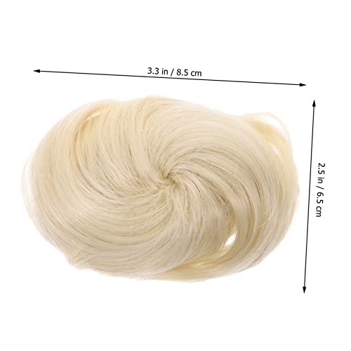 Homoyoyo Chignon Haarteil aus Hitzebeständigem Seidensynthetik Natürlicher Lockiger Dutt Haarknoten für Hochzeit und Alltag Voluminöser Haarschmuck für Damen mit Dünnem oder Kurzem Haar von Homoyoyo