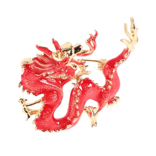 Homoyoyo Chinesische Drachenbrosche Chinesische Anstecknadel Vintage Brosche Drachenschmuck Brosche Für Herren Anzug China Anstecknadel Brosche Im Chinesischen Stil Tierpullover von Homoyoyo