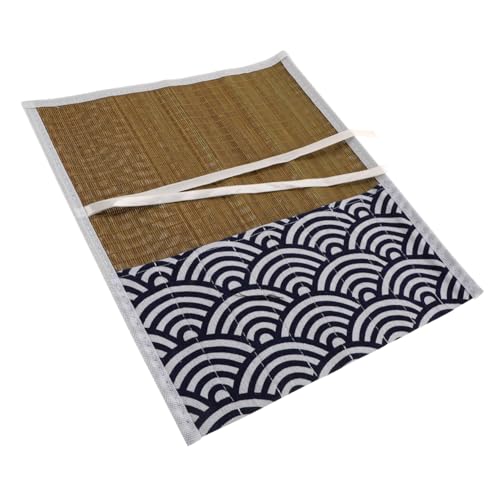 Homoyoyo Handgefertigte Bleistifttasche Im Chinesischen Stil Rolle up Pinselstiftrolle 32x28cm Elegantes Wolkenmuster Aufbewahrung Für Zeichenstifte Und Kalligraphie Für von Homoyoyo