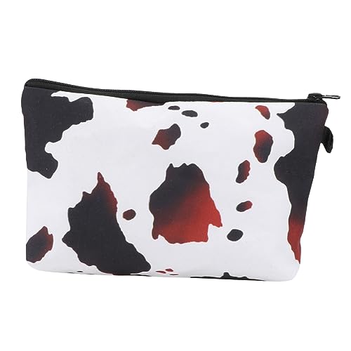 Homoyoyo Cow Pattern Reise Kosmetiktasche Große Kapazität Kulturbeutel Für Damen Herren Tragbarer Waschbeutel Stehendes Design Praktisch Für von Homoyoyo