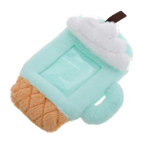 Homoyoyo Cute Plush Card Holder Für Id Und Fotokarten Cartoon Eiscreme Milchtee Design Praktische Kartenhülle Mit Mehreren Fächern Für Schule Und Alltag von Homoyoyo