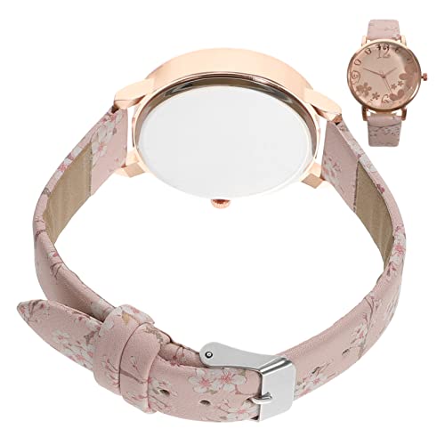 Homoyoyo Damen Armbanduhr Blumenquarz Hautfreundliche Quarz Uhr für Tag Zeitmessung für Partys Hochzeiten Stilvolle Handgelenkwache von Homoyoyo