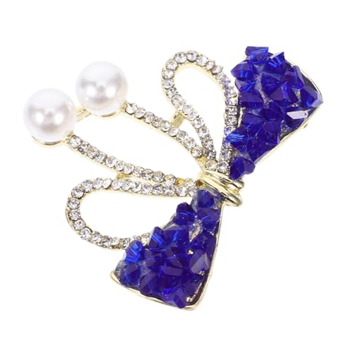 Homoyoyo Elegante Schleifenbrosche Mit Strass Für Damen Für Kleider Schals Und Formelle Anlässe Hochwertige Anstecknadel Für Jedes Outfit von Homoyoyo