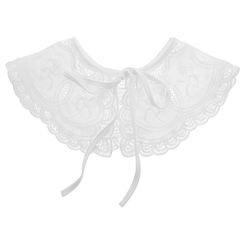 Homoyoyo Damen Fake Collar Spitze Abnehmbar Eleganter für Blusen Kleider Süßes Design für Festliche Anlässe Alltagsmode von Homoyoyo