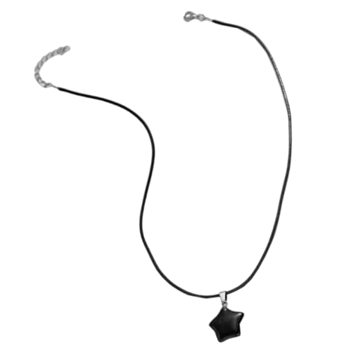 Homoyoyo Damen Halskette mit Fünfzackigem Stern Eleganter Anhänger Statement Kette Vielseitiger Schmuck für Partys Besondere Anlässe Einzigartiges Design von Homoyoyo