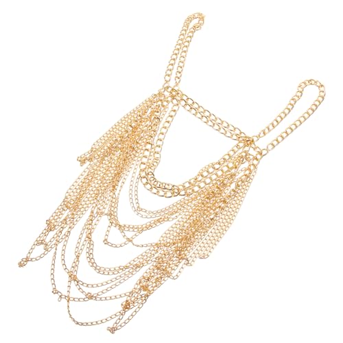 Homoyoyo Damen Körperkette Mehrlagige Schulterkette Modischer Strand Schmuck für Sommerpartys Verstellbar Leicht Accessoire für Besondere Anlässe von Homoyoyo