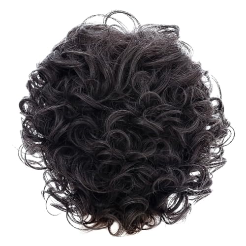Homoyoyo Damen Kurze Flauschige Perücke Synthetisches Haar Elastisches Haarnetz Lockig Alltag Party Halloween Cosplay von Homoyoyo