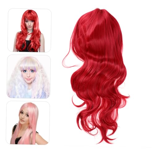 Homoyoyo Damen Langhaar Perücke mit Wellen Gradient Farbverlauf Weiches Synthetisches Haar Natürliches Aussehen Vielseitig Tragbar für Alltag Party und Cosplay von Homoyoyo
