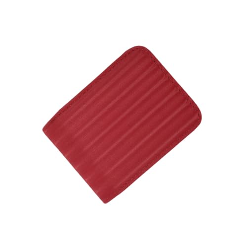 Homoyoyo Damen Mini Lippenstifttasche mit Spiegel Kompakte Kosmetiktasche aus Hochwertigem PU Tragbare Lippenstiftaufbewahrung Rotes Täschchen für Party Shopping und Alltag von Homoyoyo