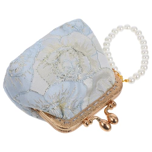 Homoyoyo Damen Perlen Clutch Mit Einzigartigem Design Vintage Handtasche Für Hochzeit Abendveranstaltungen Und Alltag Sicheres Münzfach Stilvoll Und Praktisch Perfektes Accessoire Für von Homoyoyo