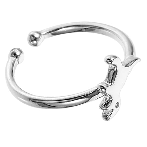 Homoyoyo Dinosaurier Für Frauen Verstellbarer Kreativer Finger Schmuck Süßes Design Modisches Accessoire Für Alltag Und Besondere Anlässe Einfach Zu Tragen von Homoyoyo