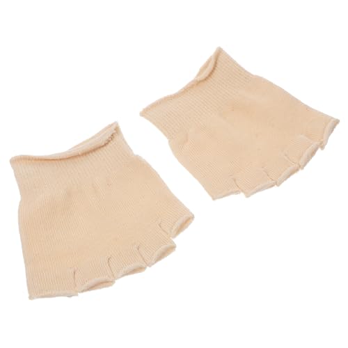 Homoyoyo Damen Zehensocken Halbe Zehe Hautfarben Atmungsaktiv Rutschfest für High Heels Unsichtbare Füßlinge Elastisch Sommer von Homoyoyo