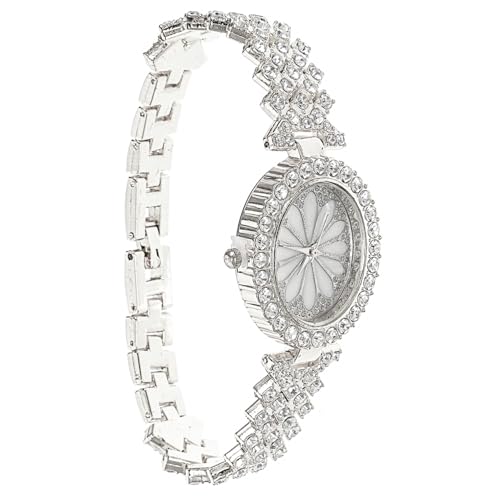 Homoyoyo Zarte Damenuhr Mit Strassverzierung Lässige Armbanduhr Stilvolle Uhr Für Damen Robustes Material Verstellbares Armband Präzises Für Zeitmessung von Homoyoyo