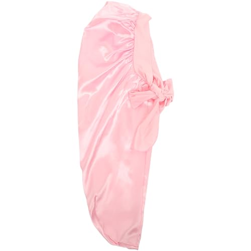 Homoyoyo Langhaar-schlafhaube Aus Satin Für Damen Stilvolle Und Kreative Schlafturmhaube Weiche Haarwickel Für Lockiges Haar Elektrische Form Rosa von Homoyoyo