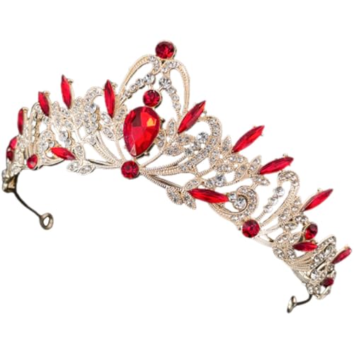 Homoyoyo Delikates Braut haarreif mit Funkelnden Strasssteinen Vintage inspiriertes Tiara haaraccessoire für Damen und Mädchen Eleganter Kopfschmuck für Hochzeit Festival und von Homoyoyo