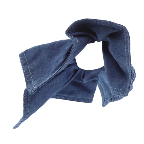 Homoyoyo Denim Blau Haargummis Mit Schleife Für Dickes Lockiges Haar Elastische Scrunchies Modischer Haarschmuck Für Frauen Und Mädchen Sicheres Halten Für Zahlreiche Frisuren von Homoyoyo