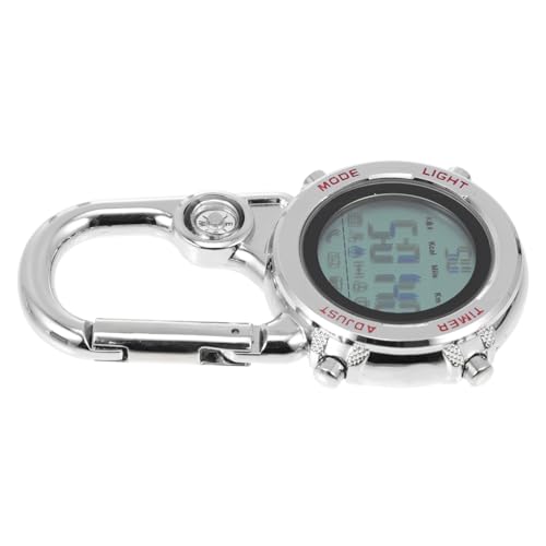 Homoyoyo 1stk Anschließen Kettenhalter Digital Carabiner Uhr. Arzt-Revers-Uhren Clip-krankenschwesteruhr Keychain Carabiner. Ansteckuhr Zinklegierungsmaterial Gürtelschnalle Mann Anschauen von Homoyoyo