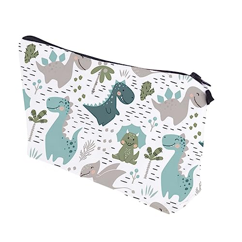 Homoyoyo Dinosaurier Kosmetiktasche Klein Leicht Polyester Schminktasche mit Großem Fassungsvermögen Reise Make Up Organizer Damen Multifunktional für Outdoor Urlaub Alltag von Homoyoyo
