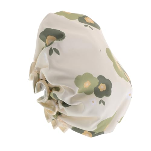 Homoyoyo Doppel Layer Wasserdichte Duschhaube für Damen Einstellbare Bademütze mit Süßem Cartoon Design Wiederverwendbar für Optimalen Haarschutz für Bad und Spa von Homoyoyo