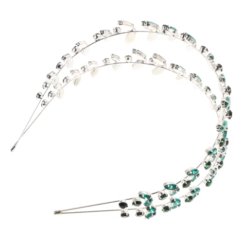 Homoyoyo Doppellagiger Grüner Glänzender Haarreif mit Modischem Blattdesign Bequemer Haarschmuck für Frauen Stilvolles Hochzeits-haarband Passend für Brautjungfern und Festliche Anlässe Homoyoyo Doppellagiger Grüner Glänzender Haarreif mit Modischem Blattdesign Bequemer Haarschmuck für Frauen Stilvolles Hochzeits-haarband Passend für Brautjungfern und Festliche Anlässe von Homoyoyo