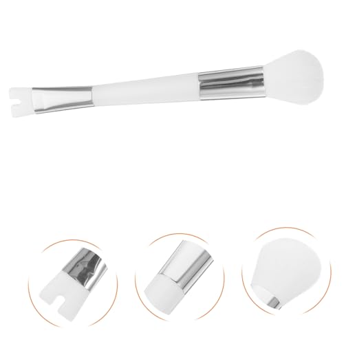 Homoyoyo Doppelseitiger U Förmiger Make Up Pinsel Weiß Präziser Nasenkontur und Highlighter Pinsel für Puder Vielseitiges Schminktool für Frauen Leicht zu Reinigen und Handlich von Homoyoyo