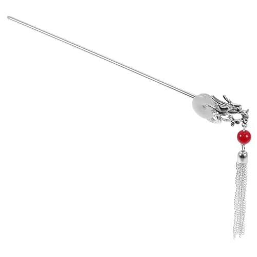 Homoyoyo Dragon Haarnadel Metall Vintage Stil Chinesischer Haarstab mit Tassel Haarschmuck Damen Stilvolles Accessoire für Hochsteckfrisuren und Besondere Anlässe von Homoyoyo