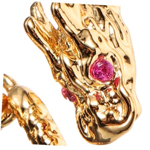 Homoyoyo Dragon Ring Damen Metall Statement Ring Verstellbar Leicht Elegant für Teen Mädchen Modischer Schmuck von Homoyoyo