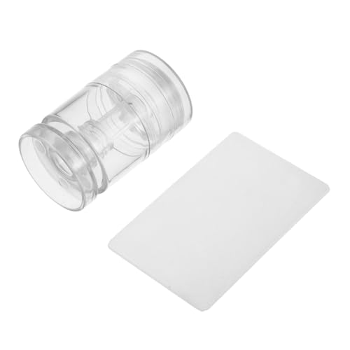 Homoyoyo Drehbarer Nagelstempel Silikon Transparent Einstellbar French Tip Nagelkunst Stempel Jelly Textur Wiederverwendbar Für DIY Maniküre Zuhause Salon von Homoyoyo