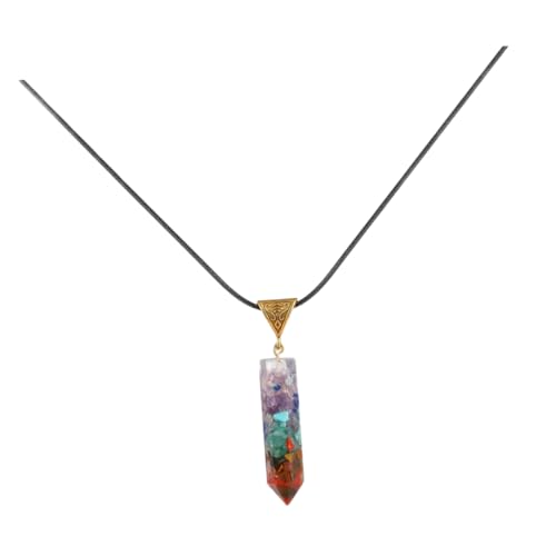 Homoyoyo Edelstein Halskette Sechseckiger Anhänger mit Natürlichem Einstellbare Kette für Damen Stilvolles für Hochzeit Besondere Anlässe von Homoyoyo