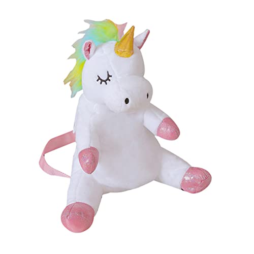 Homoyoyo Einhorn Rucksack Für Mädchen - Cartoon Handtasche Mit Münzfach - Süßer Tierdesign Rucksack Ideal Für Schule Und Freizeit Weißer Rucksack Für Kleine Einhorn Fans von Homoyoyo