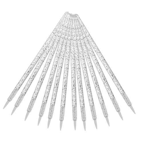 Homoyoyo Einweg Eyeliner Pinsel mit Farbigem Kristallgriff Weiche Spitze für Präzise Augen und Lippenkonturierung Leichtes Vielseitiges Make Up Tool für Unterwegs Ergonomischer Griff von Homoyoyo