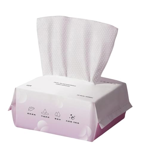 Homoyoyo Einweg Gesichtstücher Weiche Vielseitige Reinigungspads für Trockene und Nasse Anwendung Make Up Entferner Leicht und Tragbar für Zuhause und Reisen von Homoyoyo