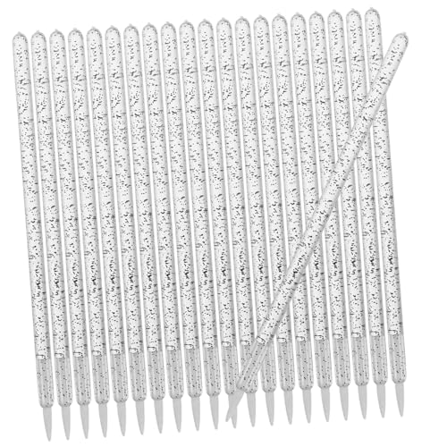 Homoyoyo Einweg Nylon Eyeliner Pinsel mit Glitzerstäben Feine Weiche Spitzen für Präzisen Lidstrich Ergonomischer Griff Tragbarer Make Up Pinsel für Augenbrauen und Lidschatten Leicht und von Homoyoyo