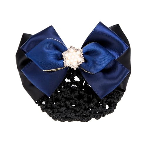 Homoyoyo Elastisches Haarnetz Dutt mit Perlenbesatz Satin Haarnetz Clip für Damen Eleganter Haarschmuck für Formelle Anlässe Langlebiges Vielseitiges Accessoire Passend zu Verschiedenen von Homoyoyo