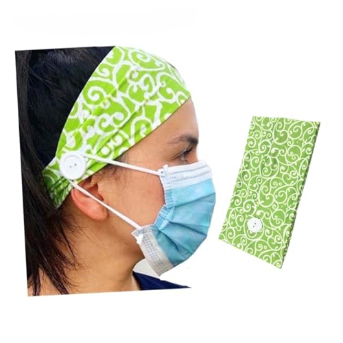 Homoyoyo Elastisches Yoga Stirnband Damen Elastisch Breites Haarnetz Maske Ohrenschutz Sport Haarband für Outdoor Alltag Vielseitig Dehnbar von Homoyoyo