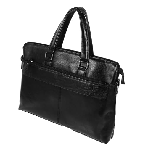 Homoyoyo Elegante Business Handtasche aus PU Leder Wasserabweisend und Strapazierfähig Vielseitig Tragbar als Schulter Hand oder Umhängetasche Notebook und Laptop Tasche für Herren von Homoyoyo