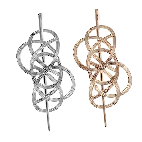 Homoyoyo 2stücke Vintage Haarnadeln Hohles Haaraccessoire Für Frauen Elegante Haarstifte Für Hochzeiten Partys Und Alltag von Homoyoyo
