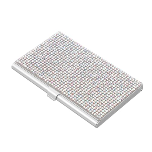 Homoyoyo Delicate Karten Aufbewahrungsbox Für Visitenkarten Eleganter Rhinestone Kartenetui Für Büro Und Geschäftsreisen Große Kapazität Stabil Und Sicher von Homoyoyo