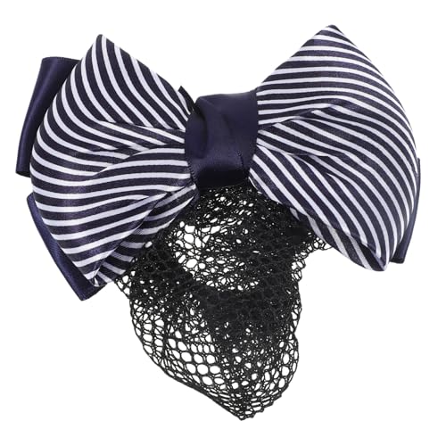 Homoyoyo Eleganter Damen Haarknoten Clip mit Schleifen Design Langlebiges Metall und Stoffmaterial Rutschfester Vielseitiges Haarnetz für Beruf und Alltag Modischer Haarschmuck für Frauen von Homoyoyo