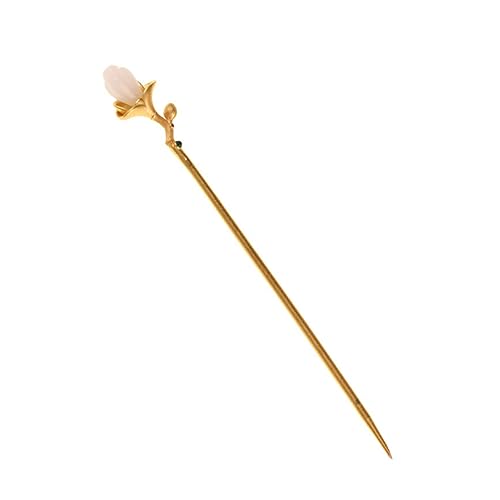 Homoyoyo Eleganter Haarstab für Damen Vintage Haarnadel mit Tulpen und Magnolien Design Langlebig und Leicht Rutschfestes Haarschmuck Accessoire für Lange Haare und Festliche Anlässe von Homoyoyo