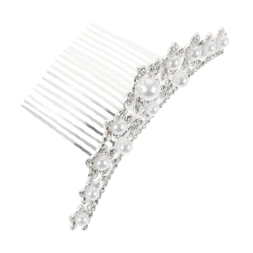 Homoyoyo Eleganter Perlen Haarkamm Krone Tiara für Hochzeit Brautjungfern Haarschmuck Leicht Langlebig Modisch für Prom Party Verlobung Festliche Anlässe Homoyoyo Eleganter Perlen Haarkamm Krone Tiara für Hochzeit Brautjungfern Haarschmuck Leicht Langlebig Modisch für Prom Party Verlobung Festliche Anlässe von Homoyoyo