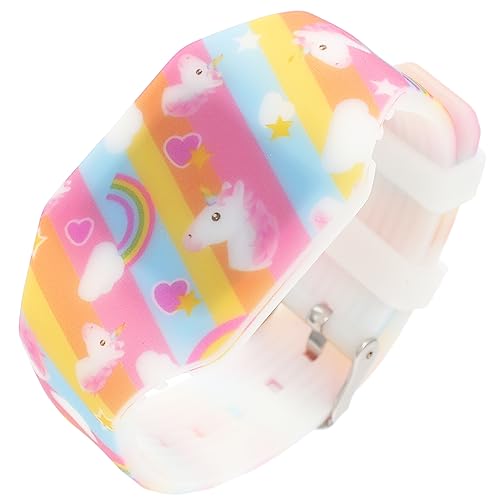Homoyoyo Elektronische Uhr Leuchtende Kinderuhren Schauen Mädchen An Armbanduhr Mädchenhandschuhen Mädchen Uhren Betrachten Colorful Plastikspiegel von Homoyoyo