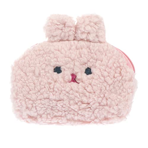 Homoyoyo Entzückender Kaninchengeldbeutel Weicher Münzsack Für Mädchen Niedliche Kosmetiktasche Und Kartenhalter Für Geld Kleingeld Und Lippenstift von Homoyoyo