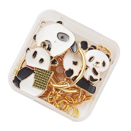 Homoyoyo Entzückender Panda- Schlüsselanhänger Verschleißfest Tragbar Taschenanhänger Handgefertigter Schmuck von Homoyoyo