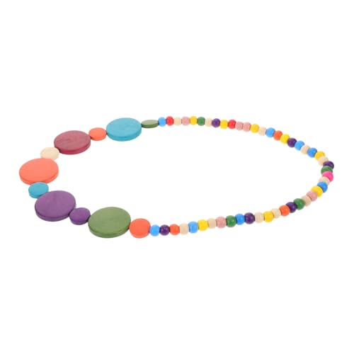 Homoyoyo Farbige Holzperlenkette Afrikanischer Schmuck Halskette Im Stammesstil Bunte Naturholzperlen Hölzerne Perlenkette Farbiger Perlenschmuck Stammeskette Für Frauen Afrikanische von Homoyoyo